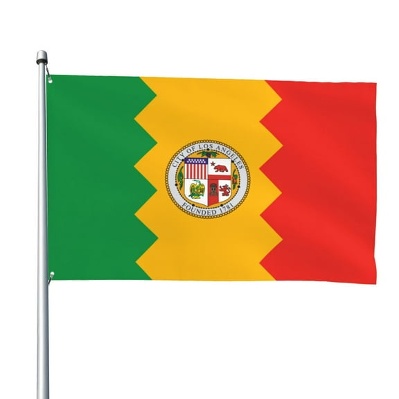 Los Angeles California Flag 4x6 Feet Flag Polyester Double Stitched With Grommets For Outdoor Indoor Decor