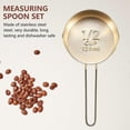 thumbnail image 1 of Gold Measuring Cups Measuring Spoons Set Stainless Steel 8 PIECE Dry and Liquid Ingredients Cooking, 1 of 5