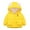 Yellow, variant on Esaierr Baby Boys Girls Winter Warm Jacket Kids Ears Hooded Puffer Cotton Coats Toddler Fleece Lined Cotton Outerwear Tops for 1-8 Years Old