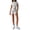 Light Gray, variant on IWRICH Women's Athletic Sets Short Sleeve Crew Neck T Shirts Drawstring Shorts 2 Piece Slim Fit Workout Yoga Outfits Light Gray XL