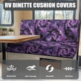 thumbnail image 4 of XYZCANDO RV Booth Seat Covers, Compatible with Couch Camper, RV Dinette Cushion Covers for RV Dining Table RV Seat Easy to Install, Purple Bat Swirl, 4 of 8