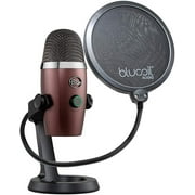 Blue Microphones Yeti Nano USB Condenser Microphone for Livestreaming, Podcasts, Conference Calls, and Music Recording (Onyx Red) Bundle with Blucoil Pop Filter Windscreen