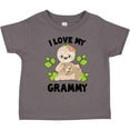thumbnail image 3 of Inktastic Cute Sloth I Love My Grammy with Green Leaves Boys or Girls Toddler T-Shirt, 3 of 5