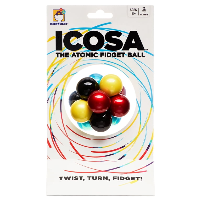 Brainwright, Fidget Puzzle Ball, Atomic Fidget Ball, Ages 8+