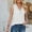 White, variant on Women Summer Tops Trendy Sleeveless Eyelet Tank Tops Dressy Casual Loose Fit Floral Lace V Neck T-Shirt Blouse Tunic