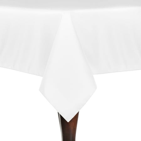 

Ultimate Textile Polyester Linen Tablecloth White 84 x 60-Inch 2 Pack