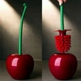 thumbnail image 4 of PAPADA Toilet Brush Cute Cherry Shape Lavatory Brush Toilet Brush Holder Set, 4 of 15