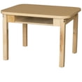 thumbnail image 4 of Wood Designs HPL1824DSK14 Classroom High Pressure Laminate Desk with Hardwood Legs, 14", 4 of 4