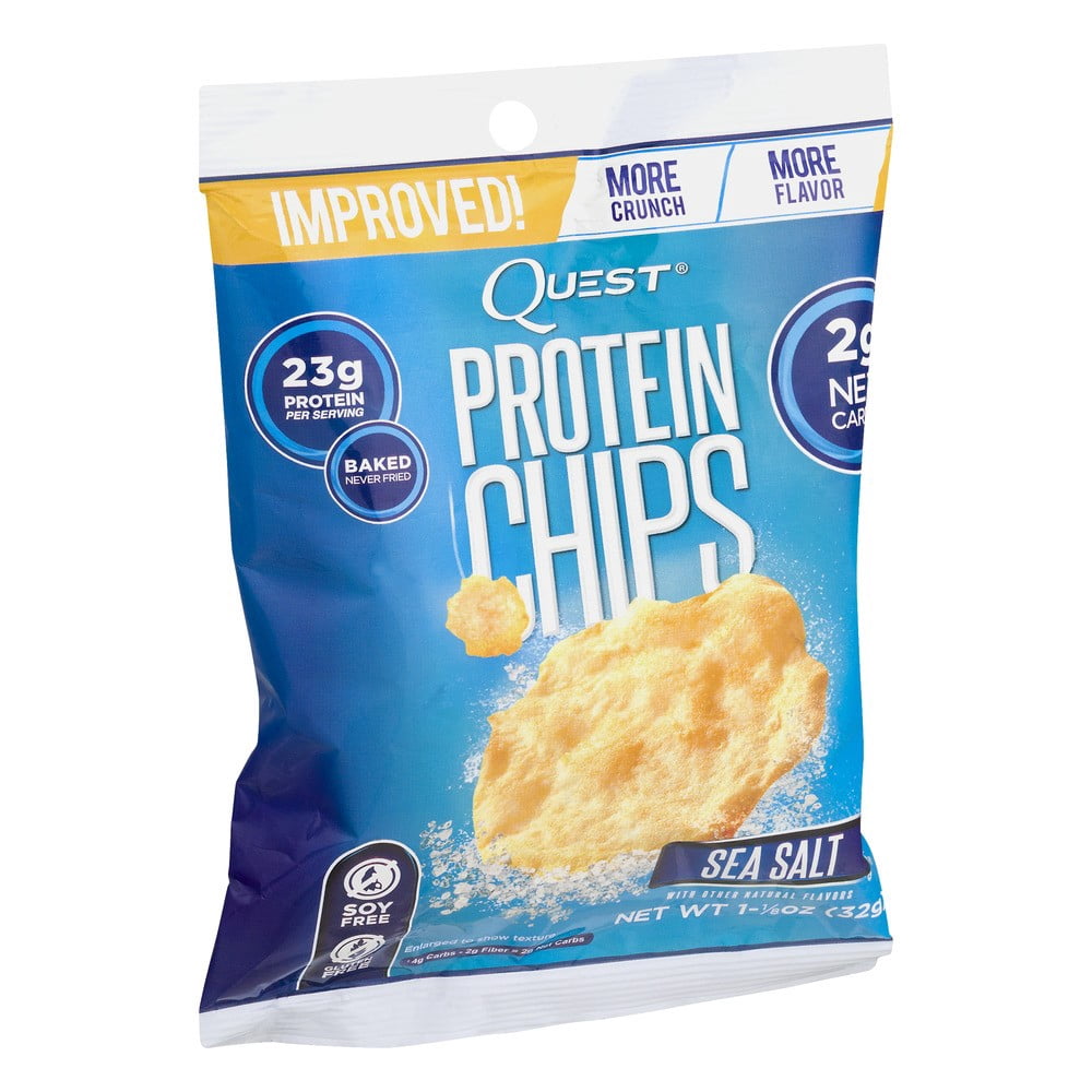 Quest Chips, 23 Grams of Protein, Sea Salt, 1.125 Oz, 1 Ct