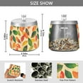 thumbnail image 2 of Yayeee Ashtray with Lid for Cigarette Smokeless Stainless Steel Home Ash Holder, Green Retro Autumn Leaves, 2 of 7