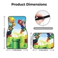 thumbnail image 5 of Lsque Mario Print 4-Piece Floor Mats, Heavy-Duty Rubber Liners, Anti-Slip Design, All-Season Automotive Protection, Vehicles, Cars, Trucks, and SUVs, 5 of 7