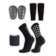 thumbnail image 2 of Calcetines de fútbol antideslizantes, prácticos, transpirables y fáciles de usar, almohadillas protectoras. Negro, 2 of 9