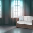 thumbnail image 5 of Paisley Leaf Geo Throw Pillow with Removable Cover in White Light Blue Green 20x20, 5 of 5