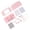 Pink, variant on Game Console Protective Cover Skin Repair Part Full Housing Case Shells Accessories with Button Screws