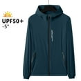 thumbnail image 6 of Ladies Light Weight Hiking Jacket with Pockets, Sun Protection Long Sleeve Zipper Thin Coats for Outdoor Sports Blue 3XL, 6 of 7