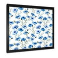 thumbnail image 2 of Designart 'Blue Cornflowers With Green Leaves On White II' Traditional Framed Art Print, 2 of 4