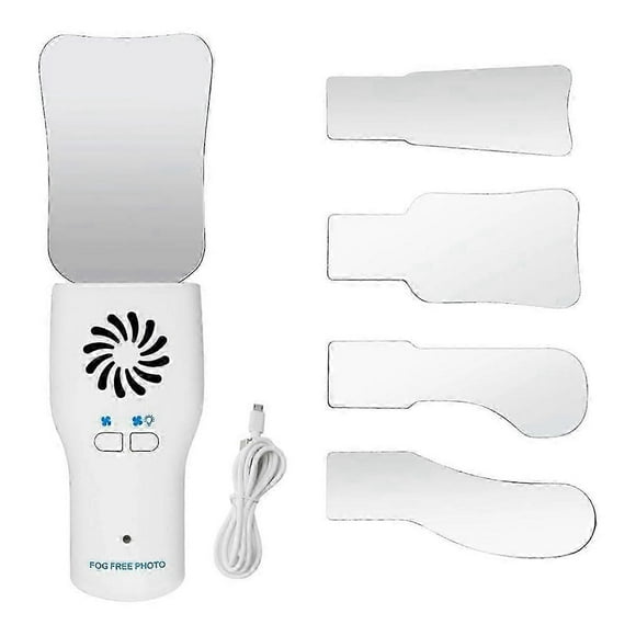 Dental Anti-Fog Mirrors Set Fog Free Intraoral Photography Stainless Steel Mirror with LED Light Ort