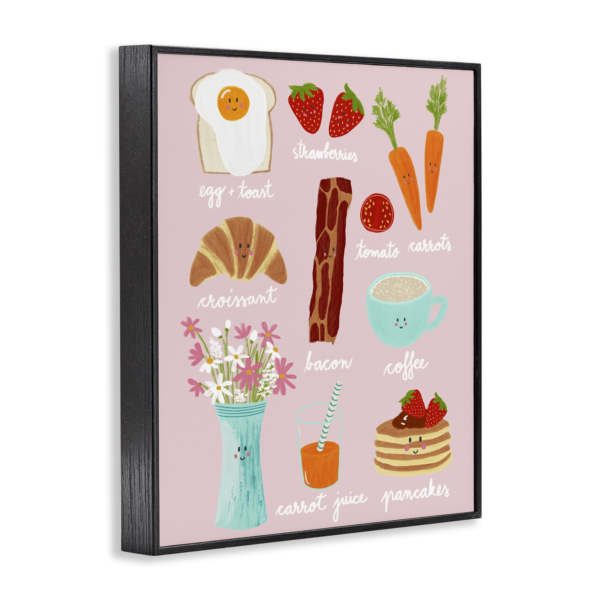 Stupell Industries Lush Summer Breakfast Black Framed Giclee Art, design by Metka Hiti
