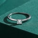 thumbnail image 5 of Corte princesa Moissanite Anillos para Mujeres Plata Solitario Anillo 1 Chapado D Color VVS1 Lab Creado Anillo 4 Prong Moissanite Anillo Tamaño 7, 5 of 6