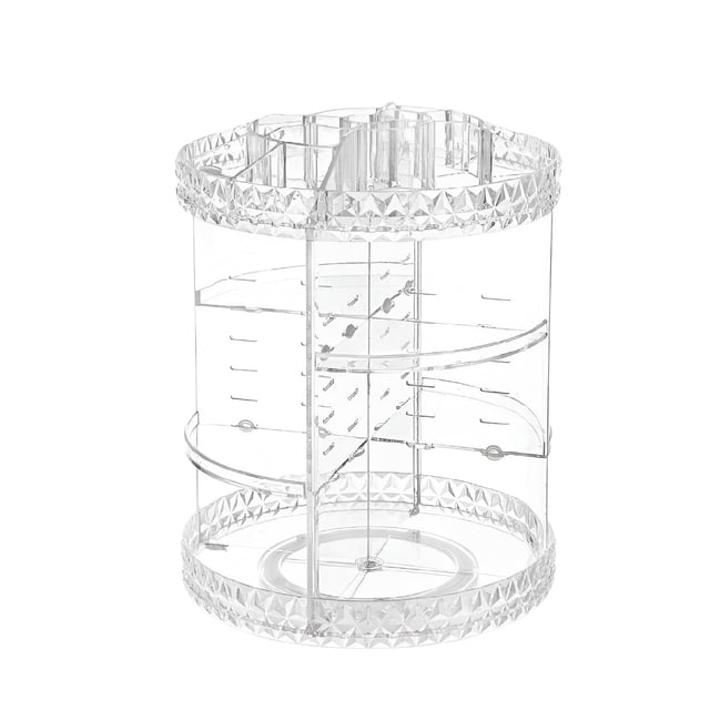 Organizador Xtellar De Maquillaje Giratorio 360° 4 Niveles Multiusos Transparente
