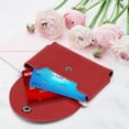 thumbnail image 3 of VIFERR ID Card Holder, Retro Leather Credit Card Protector For Women Red(Crazy red), 3 of 7