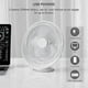 thumbnail image 4 of Desk Fan, 8 inch Quiet USB Fan 2000mah Battery Rechargeable 3 Speeds, USB Cable Included, 4 of 5