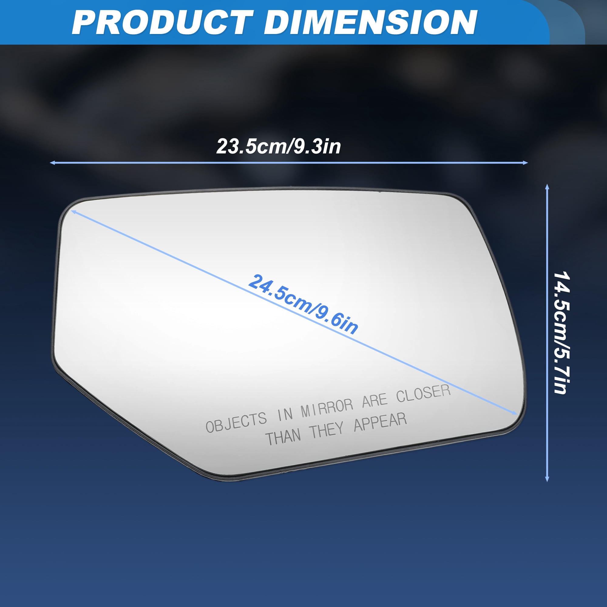Unique Bargains Heated Mirror Glass for GMC Right Side
