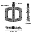 LEBYCLE Road/MTB Bike Pedals Universal NonSlip Nylon Widened Foot