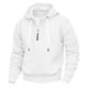 thumbnail image 1 of Sudadera con capucha para hombre, color sólido, informal, a la moda, holgada, de manga larga, con cremallera, sudadera con capucha, blusa de poliéster para hombre, 1 of 6