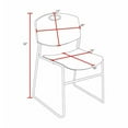 thumbnail image 6 of Regency Kobe 48 x 24 in. Flip-Top Training Nesting Table- Noble Oak, 2 Zeng Stack Chairs- Blue, 6 of 10