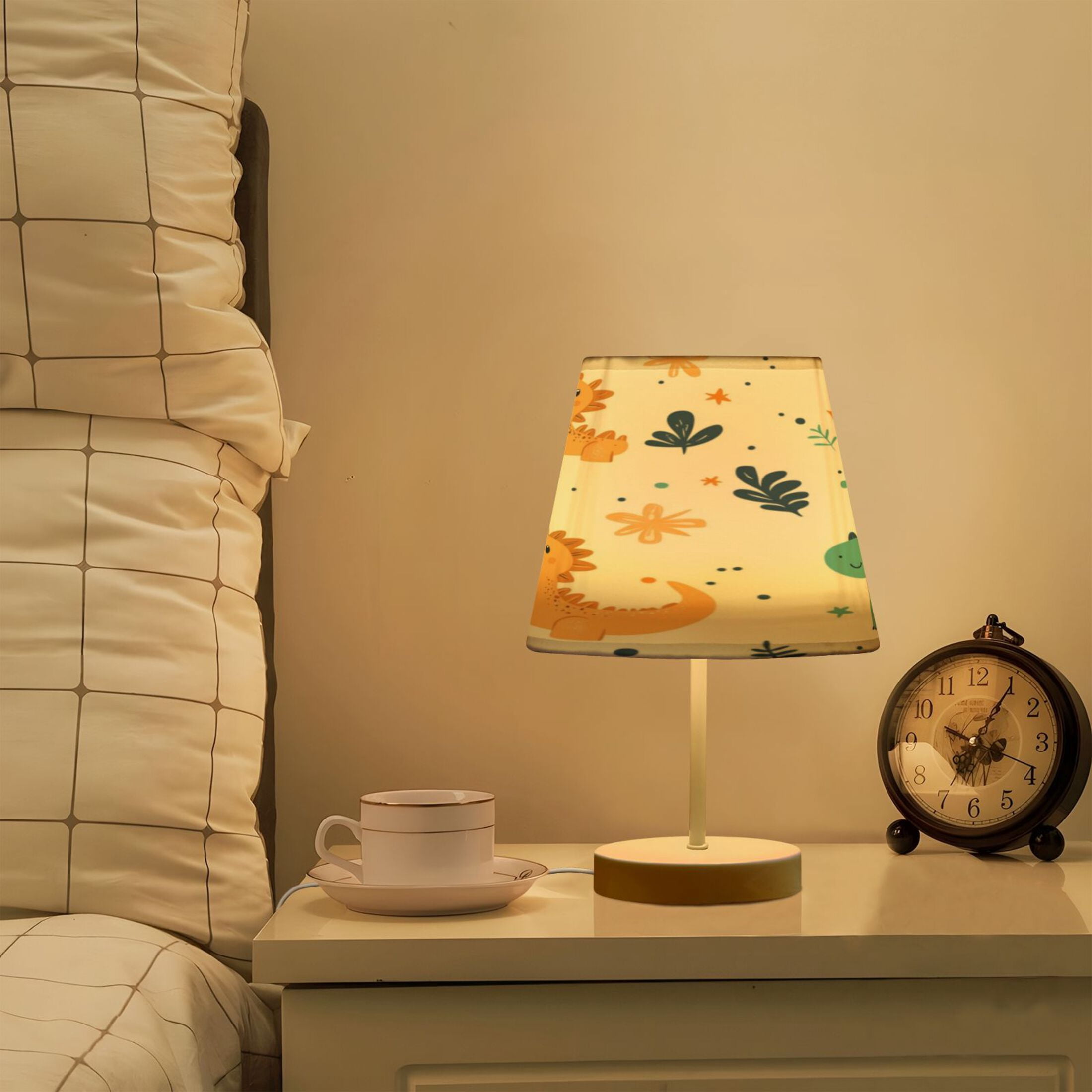 Table Lamp Medium 7.9x11.8 Inches Table Lamps Night Light Tools & Home Improvement Bedroom Lamp Guest Room Lamp Study Lamp Office Lamp Colorful Cute Dinosaur