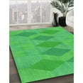 thumbnail image 2 of Ahgly Company Indoor Round Patterned Neon Green Area Rugs, 8' Round, 2 of 6