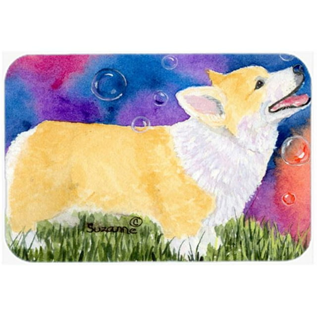 Carolines Treasures SS8751LCB Corgi Glass Cutting Board, Large