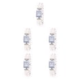 thumbnail image 1 of Qarigey Reloj de de acero inoxidable para mujer, esfera Rectangular de repuesto, reloj de decorativo informal para mujer, Type2 NO2, 1 of 6