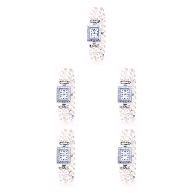 Qarigey Reloj de de acero inoxidable para mujer, esfera Rectangular de repuesto, reloj de decorativo informal para mujer, Type2 NO2