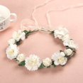 thumbnail image 3 of tasrioml Flower Headband Nice Looking Adjustable Artificial Women Girl Flower Wreath Crown for Wedding, 3 of 8