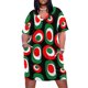 thumbnail image 1 of Vestido de fiesta navideño con medias mangas para mujer, vestido con bolsillo, vestidos anchos con forro polar, 1 of 7