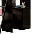 thumbnail image 4 of Benjara Twin Loft bed with 8 Drawers and 1 Desk, Black, 4 of 5