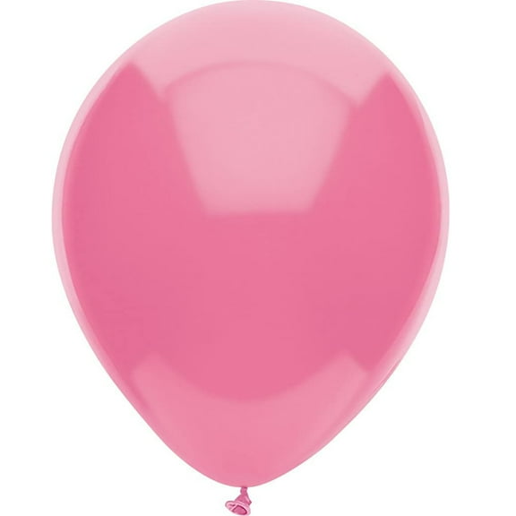 PartyMate - 12 Passion Pink Latex Balloons (15ct)