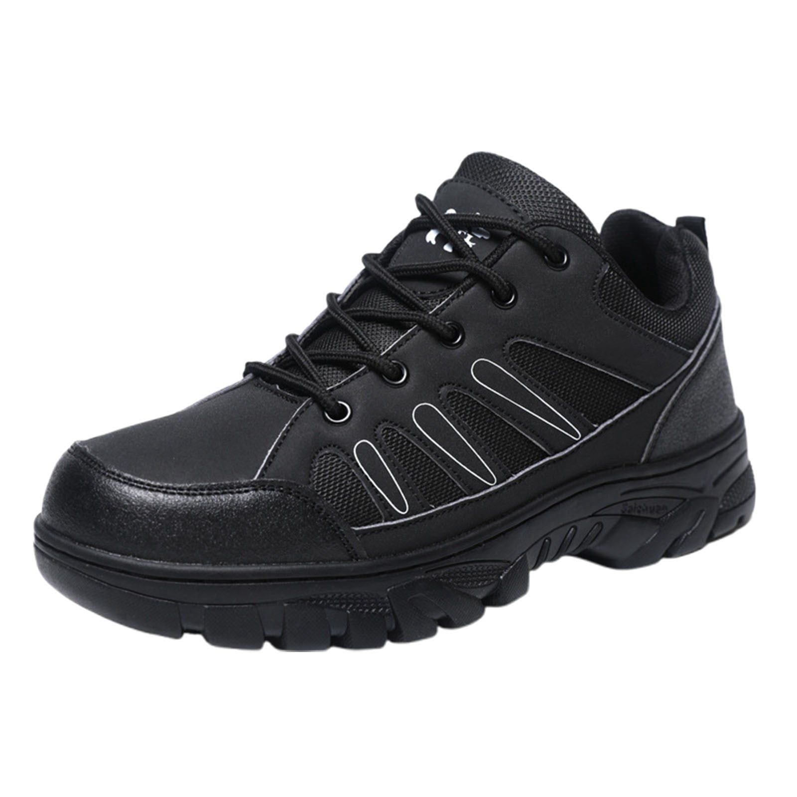 AUDeals Men's Waterproof Hiking Shoes, Lightweight Mountain Trekking Boots with Anti Slip Support, Breathable Outdoor Walking