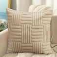 thumbnail image 4 of Yokan Soft Velvet Pleated Pillowcase, Headboard & Sofa Cushion, Office Lumbar Pillow for Back Support, Comfortable Waist Pillow for Sitting, Decorative Velvet Cushion for Living Room, 4 of 7