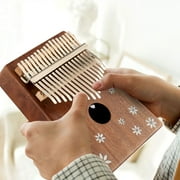 Best DKL-17 17 Key Kalimba Thumb Piano Solid Mahogany Acacia Wood Body, Keyboard Instrument with bag (Horse chestnut)