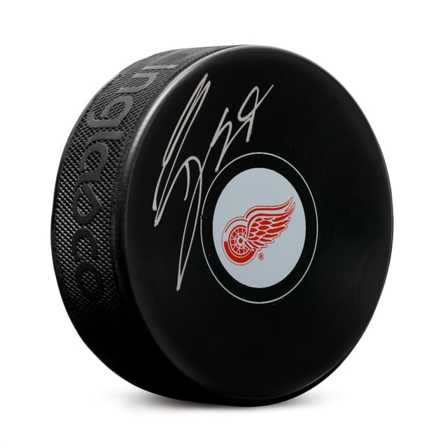 Tyler Bertuzzi Autographié Detroit Rouge Wings Hockey Rondelle
