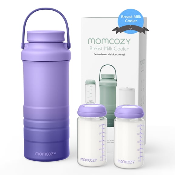 Momcozy 24h Enfriador de Leche Materna Reutilizable Portátil, Biberón Almacenar Leche, CM01 Morada