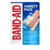 Band-Aid Brand Adhesive Sterile Bandage Variety Pack, Assorted, 30 ct