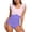 a-Purple, variant on Girls Color Block 1 Piece Swimsuit Ruffled Cap Sleeve Cross Wrap Ruched Waist Summer Beach Pool Bathing Suit 9-10 Years