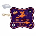 thumbnail image 2 of Pumpkin Vampire Door Sign Hanging Halloween Hanging Door Sign for Holiday Parties Gate Decor, 2 of 3