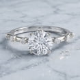 thumbnail image 4 of Rosec Jewels IGI Certified Lab Grown Diamond Engagement Ring 4 Carat (E-VS1 Quality) - Diamond Solitaire Ring for Women, 14K White Gold, US 4.50, 4 of 9