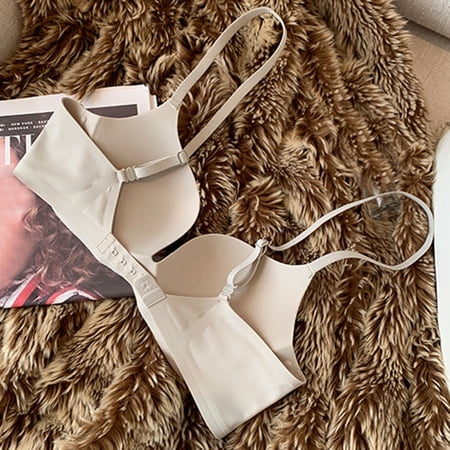 She Curve Jelly Bra Women s T Shirt Bra With Push Up Padded Bralette Bra Without Underwire Seamless Comfortable Soft Cup Bra(E-White M)