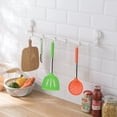 thumbnail image 5 of Juego de utensilios de cocina de silicona con mango de acero inoxidable, resistente al calor y apto para lavavajillas, multicolor, 5 of 5